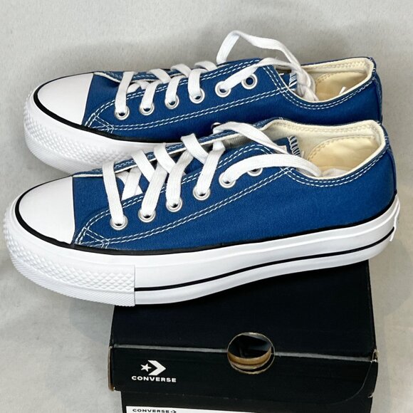 COPY - Converse CTAS LIFT OX, Armor Blue/white/black women's size 6 - Picture 4 of 6